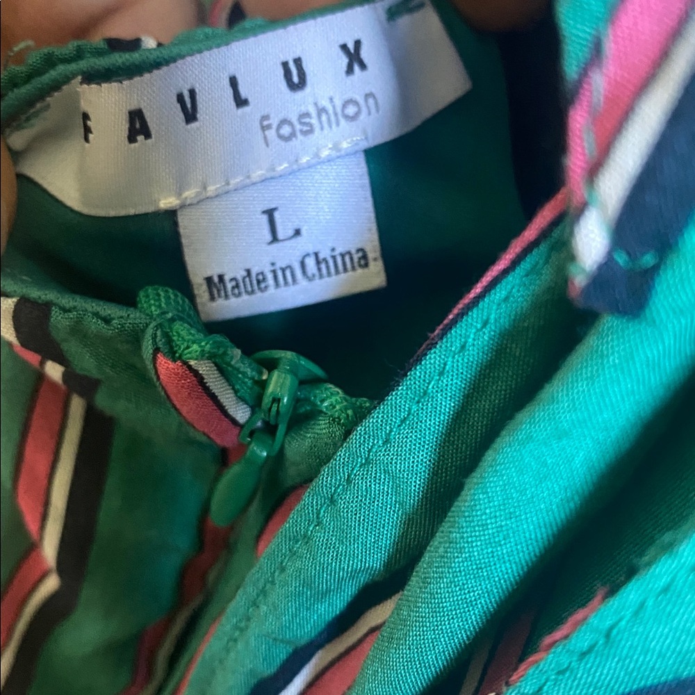 FAVLUX Kawaii Cute Striped Teal Pink Blue White Sundress - Picture 14 of 14